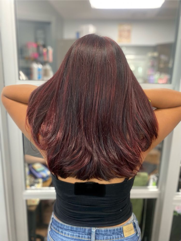 Hair Cut And Blow Dry Long Hair
