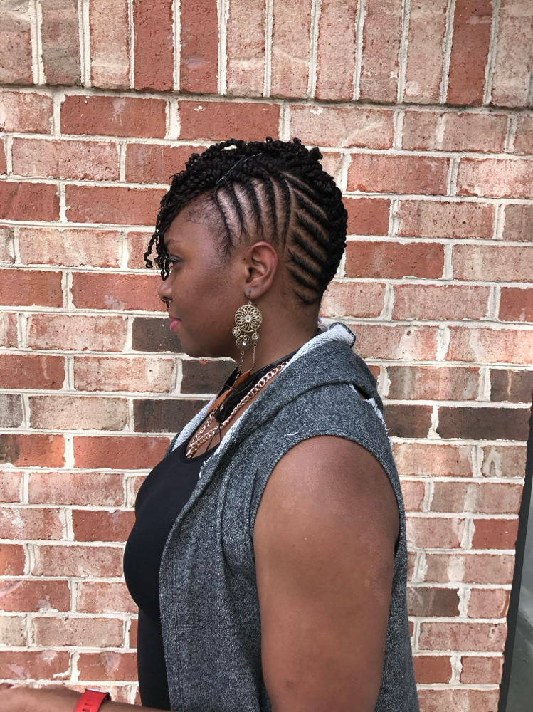 Flat Twists Updo