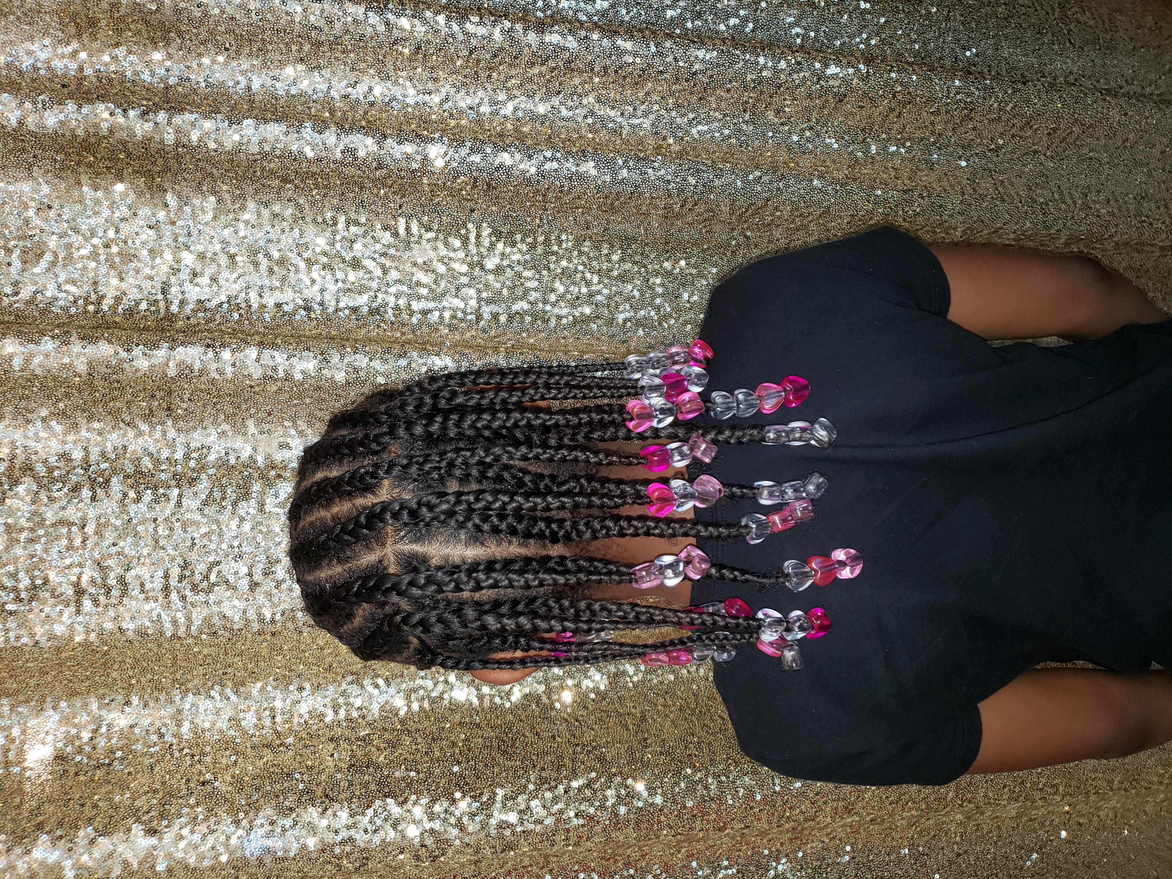 Kids Braid Natural Hair With Beads