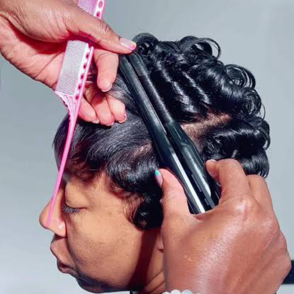 Hair Recurl/Touch Up at “TheeWeaveSpecialist” in Hollywood, SC