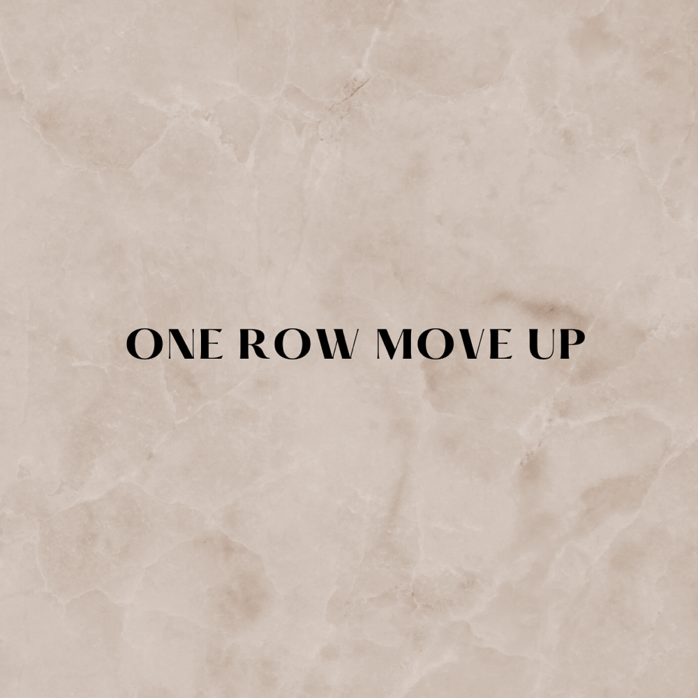 Handtied One Row Move up