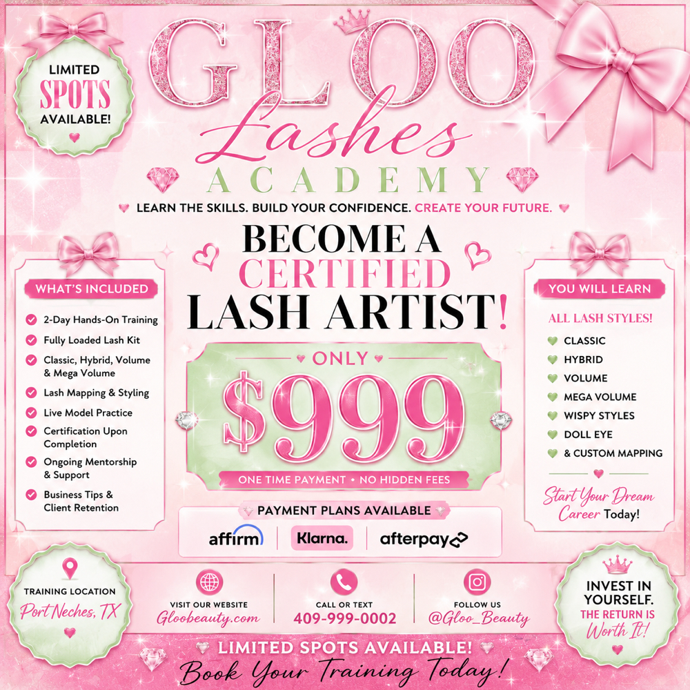 Lash Course at Gloo Beauty in Port Neches, TX
