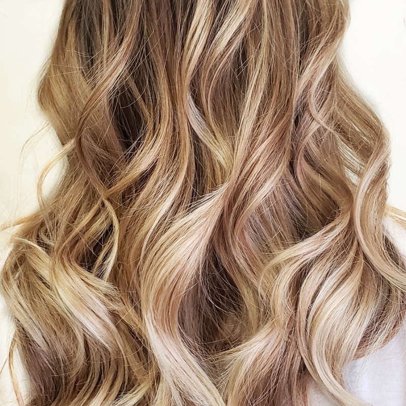 Balayage/Foil Highlight And Blowdry