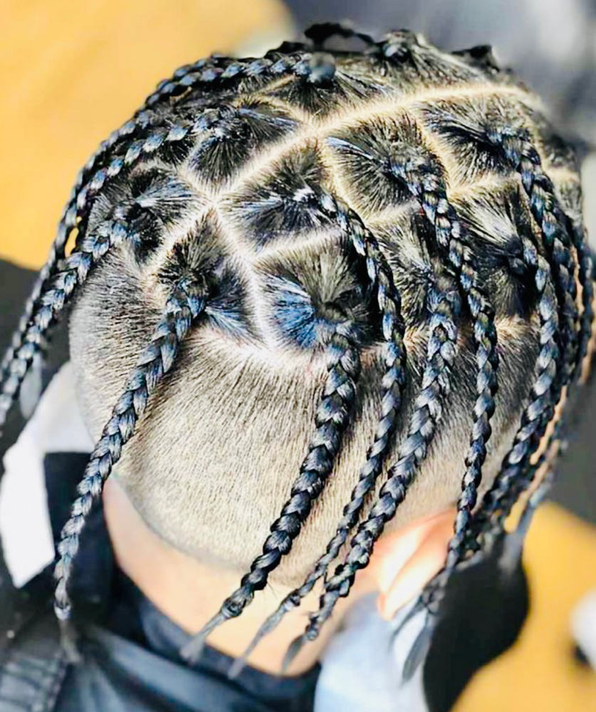 Men box braids (50 or Less)