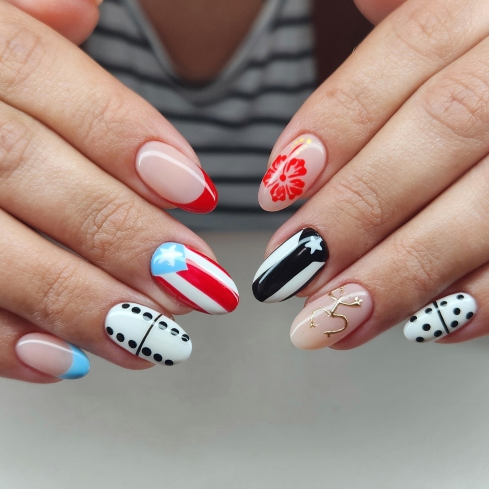Dry/E-file mani + Level 3 nail art at nailart_by_erin in The Woodlands, TX