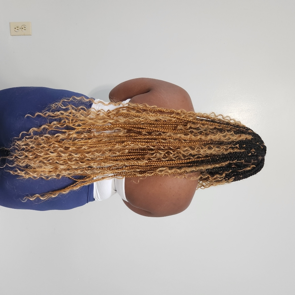 Boho Knotless Braids(Medium) at Royalty Envision Salon&spa llc in Tobyhanna, PA
