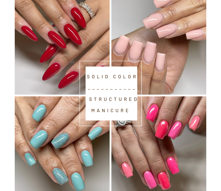 Structured Mani- Solid Color