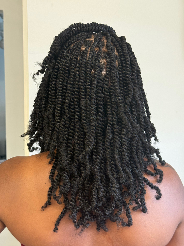 Two strand twist w| extenstension at Thema411 in Columbus, GA