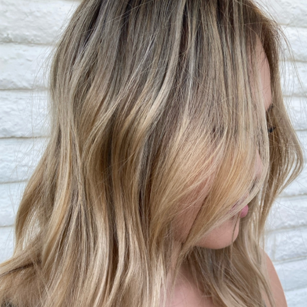 Full Highlight/ Balayage at COVA Hair Studio in Orange, CA