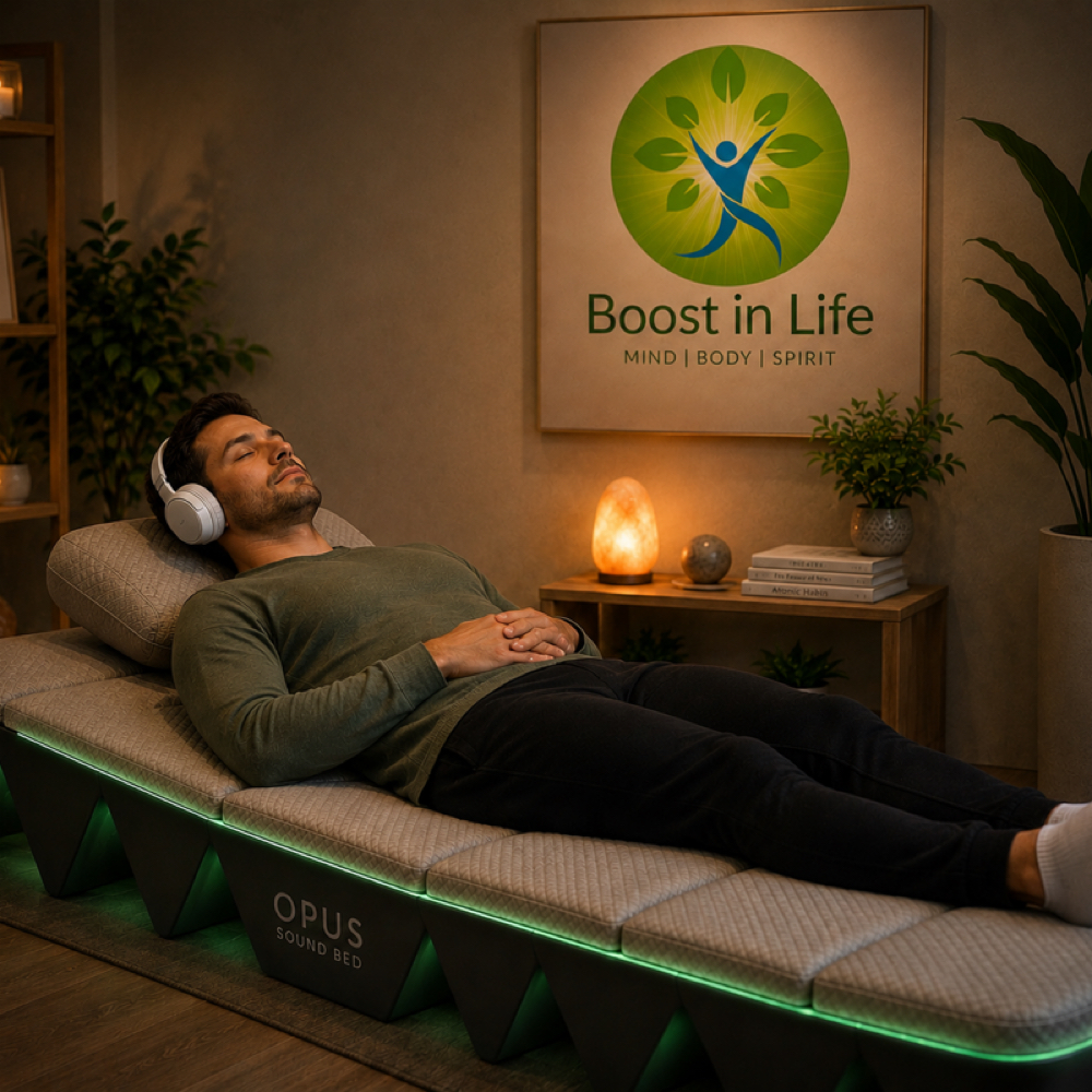 OPUS Soundbed Therapeutic Session at Boost in Life Holistic Healing in Houston, TX