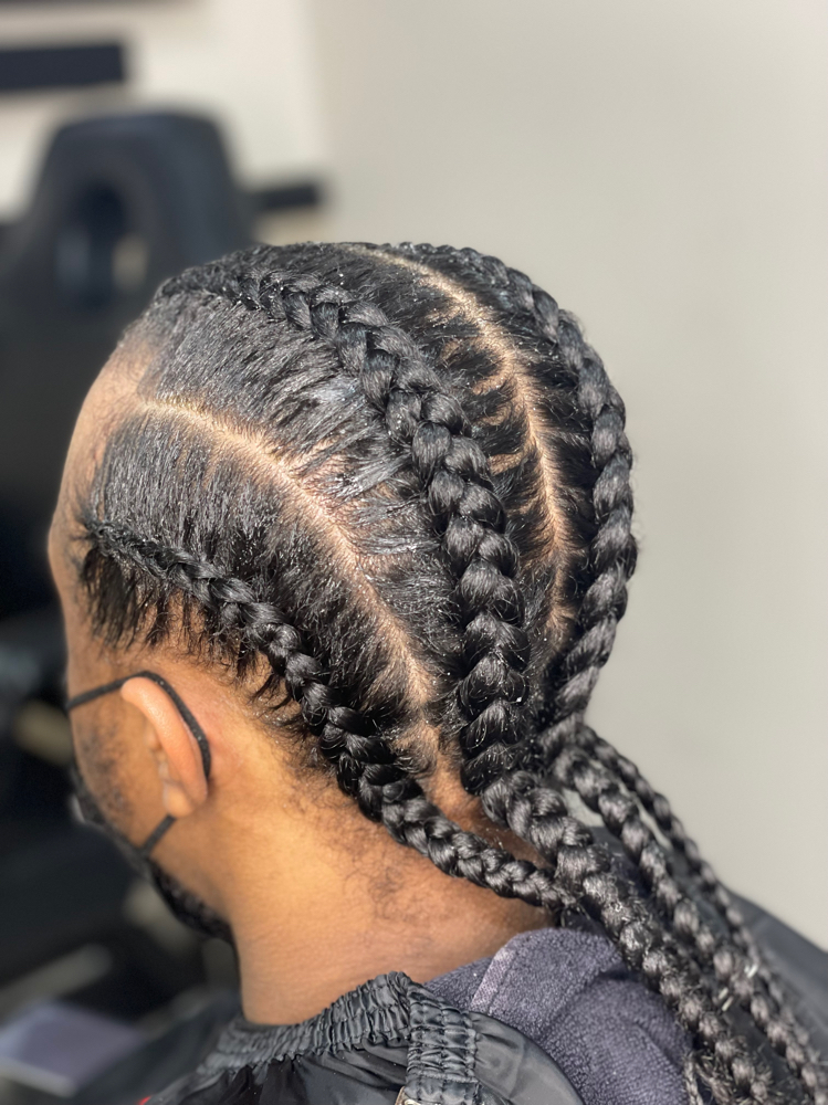 SIMPLE CORNROW BRAIDS