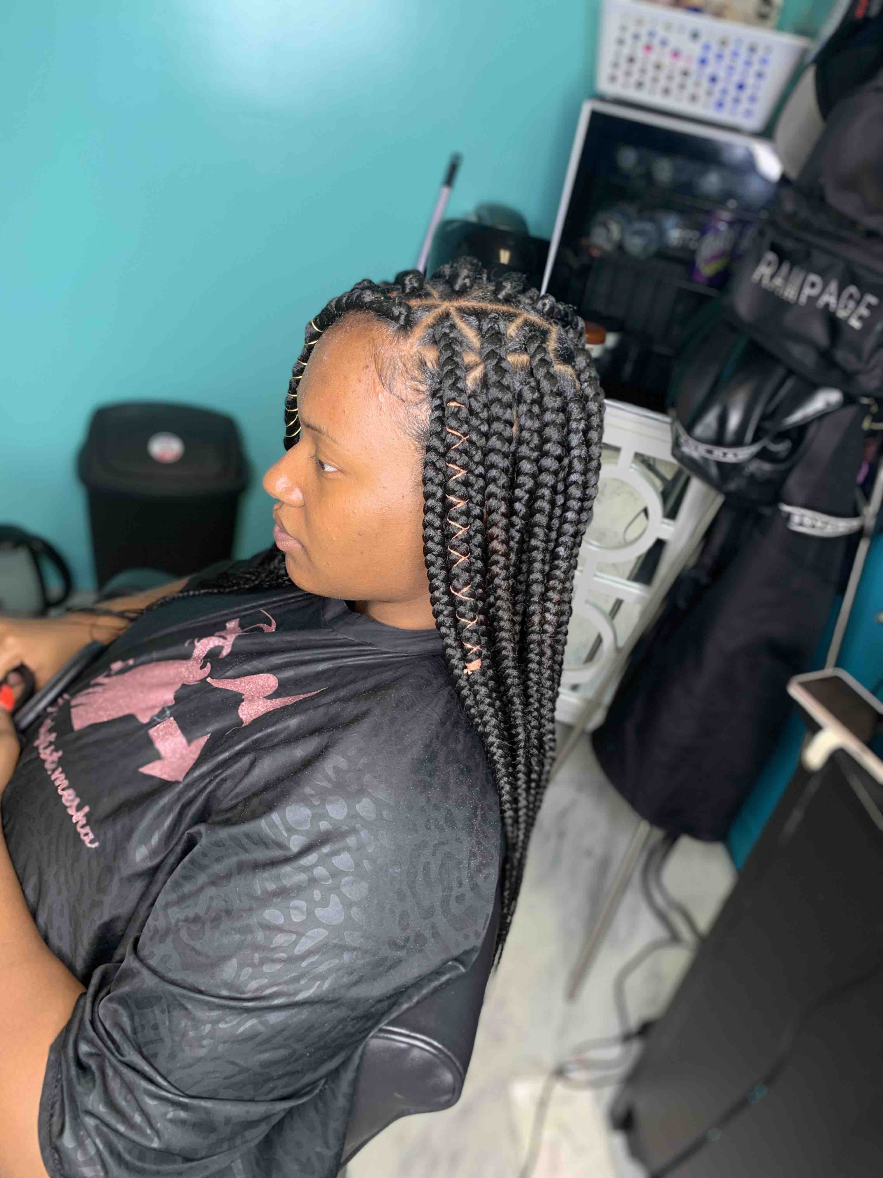 Med Tri Box Braids