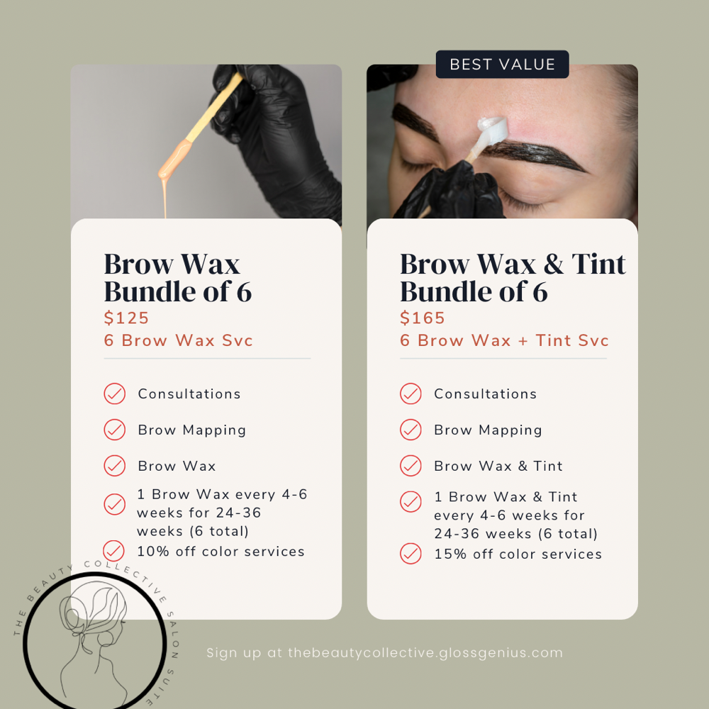 Brow Wax + Tint - Bundle Of 6