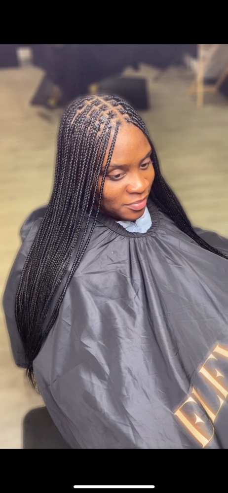 Small Knotless Braids at Bre The Braider in Hazelwood, MO
