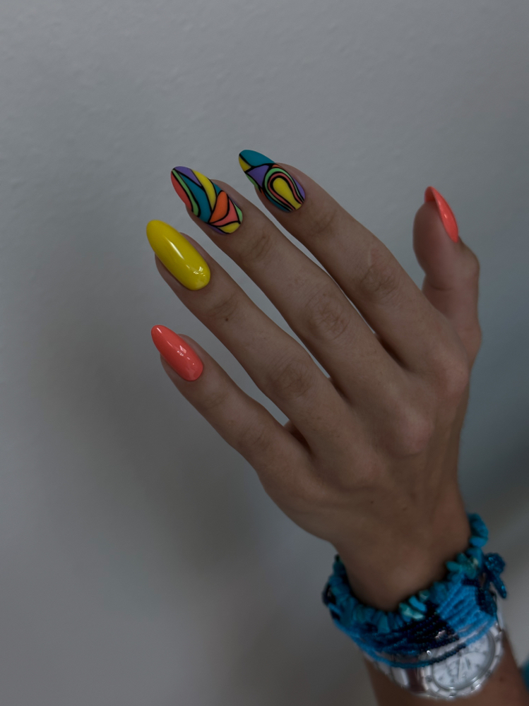 Gel Manicure ( Long Natural Nails)