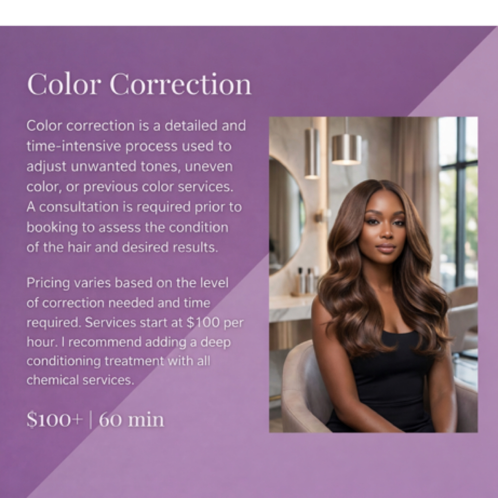 Color Correction at Hair by J’Rena’ in Lawrenceville, GA