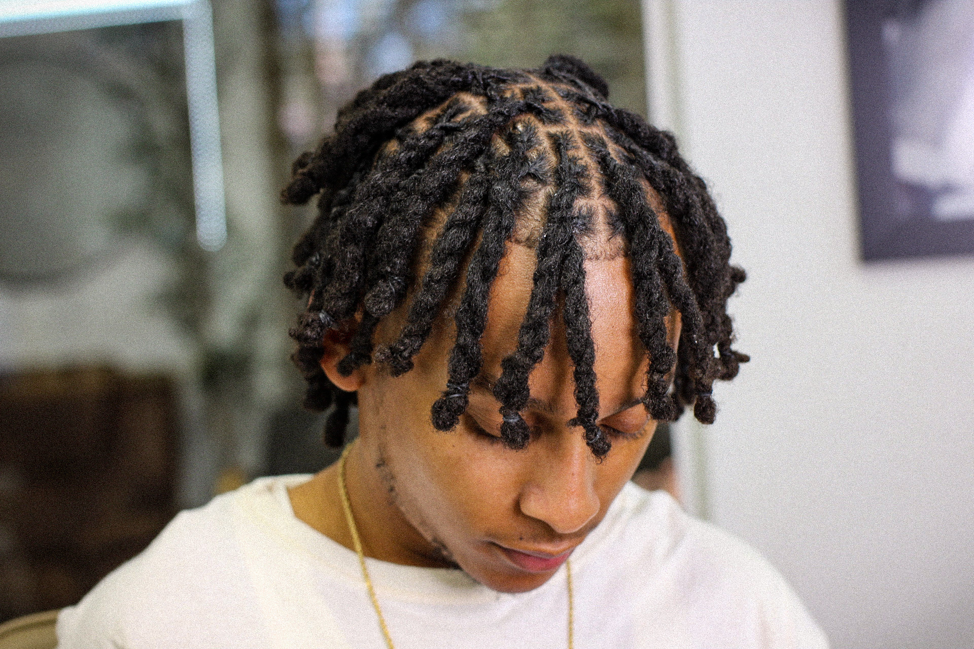Loc Retwist & Style (Short) at Cyn Blends Barbering + Loc Studio in Long Beach, CA