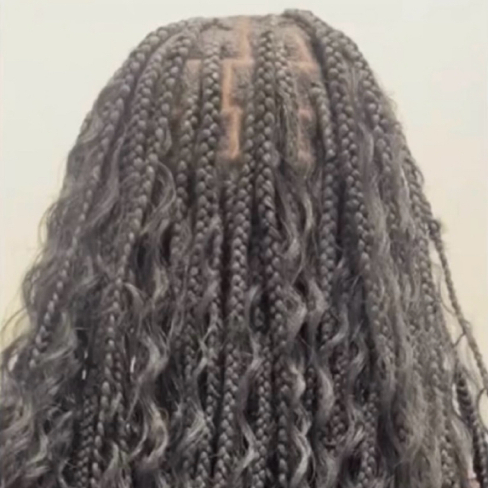 Medium Knotless Braids Hair Include at Dose Braids in Dallas, TX