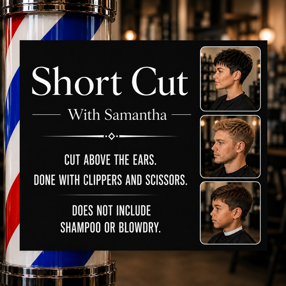 Short Cut With Samantha at Chelsea’s Barber Shop in Andover, MA