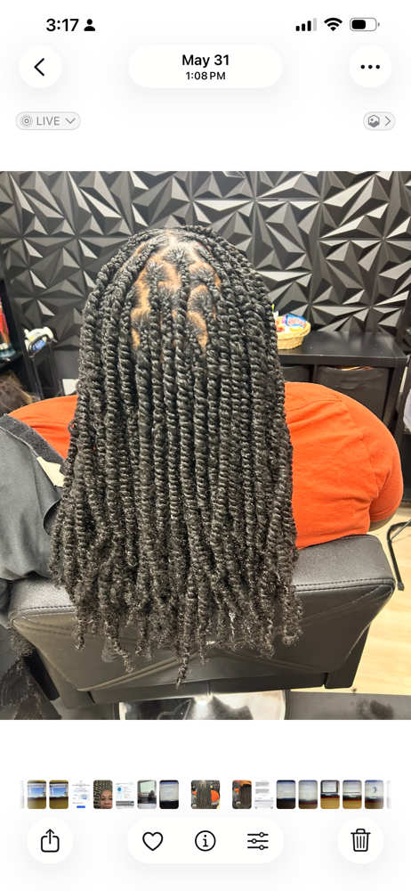 Medium Spring Twist at Danyell B Braids & Beauty in Chester, VA