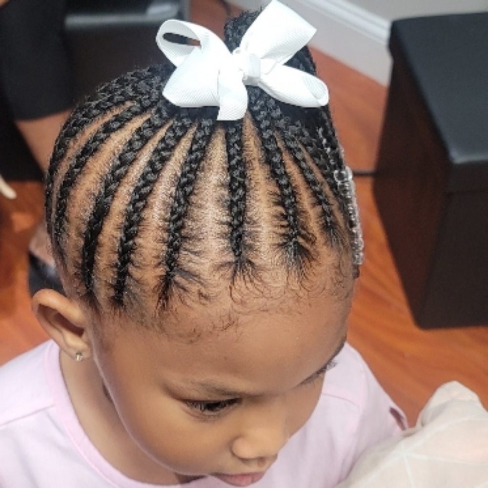 Children's Cornrows at TLB Salon & Hair Loss Solutions in Farmville, VA