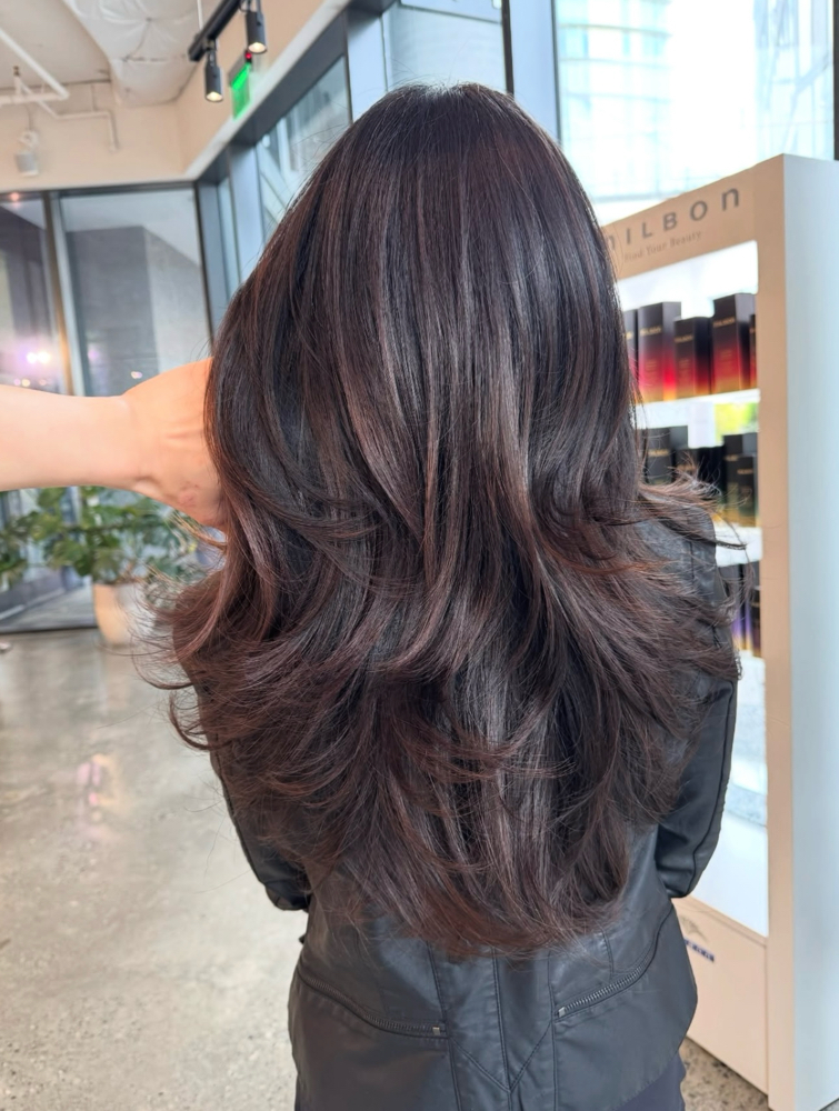 Non-bleach Balayage at Ivan Anonuevo in Renton, WA