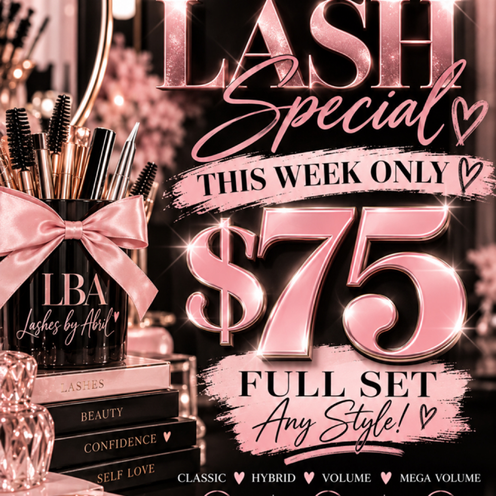 $75 LASH SPECIAL at Lashes by Abril in Pasadena, TX