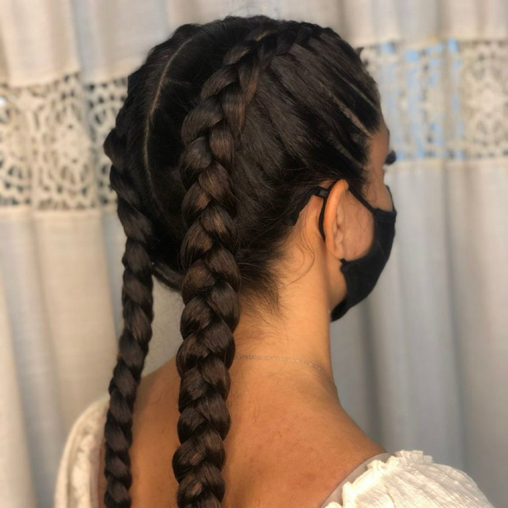 Braids at Blades&Beautyco in Escondido, CA