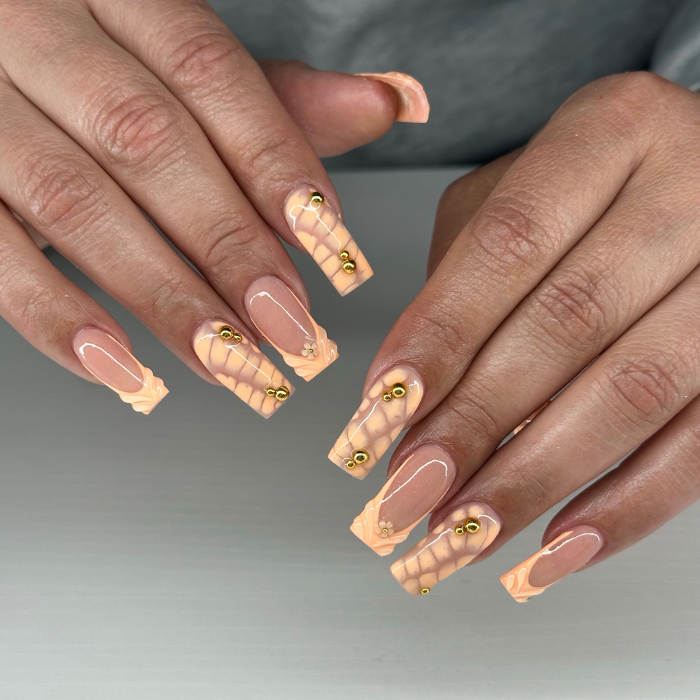 Acrylic Fullset - Long at The Gel Room in Orange, CT