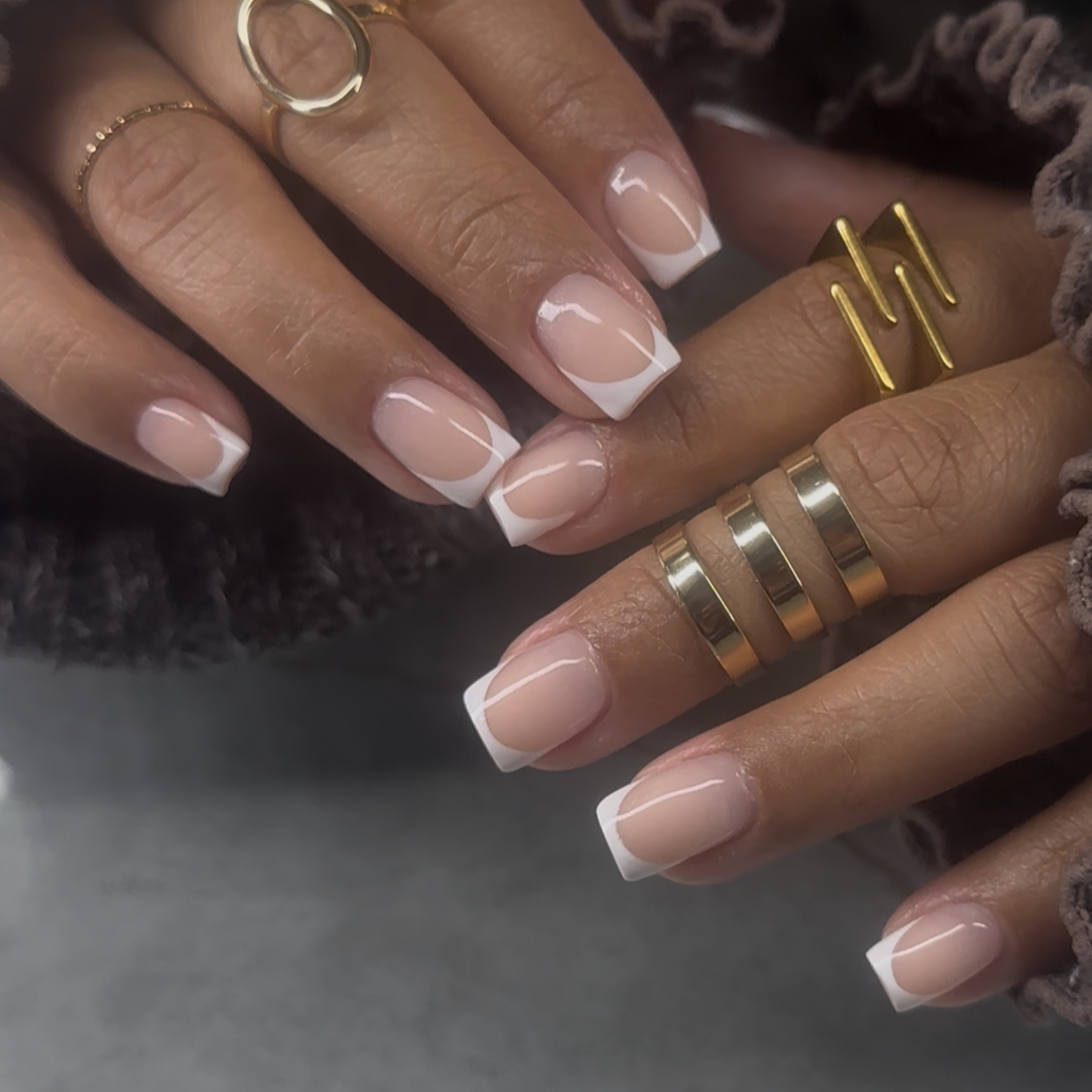 Military French Tip at BeautyOf3 in Jacksonville, NC