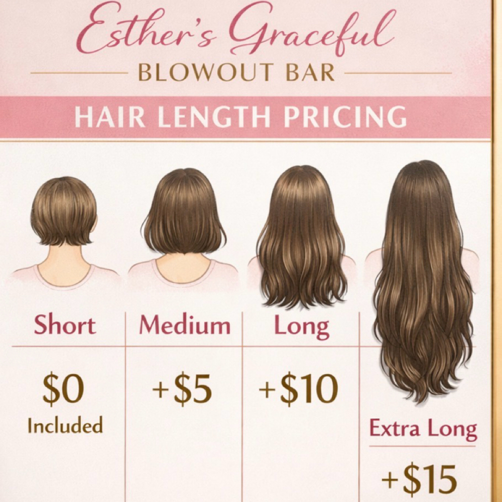 Extra length at Esther’s Graceful Blowout Bar in Gaithersburg, MD