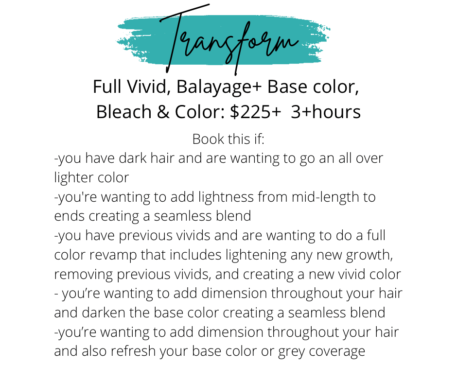 Transform Session at Live & Let Dye Studio LLC in Wichita, KS