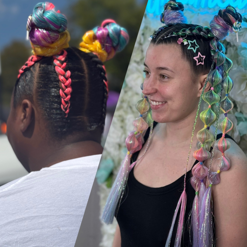 Space Buns👽 at Trippy Looks By Lia & Laney in Las Vegas, NV
