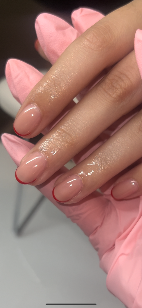 Gel Manicure With French Tip