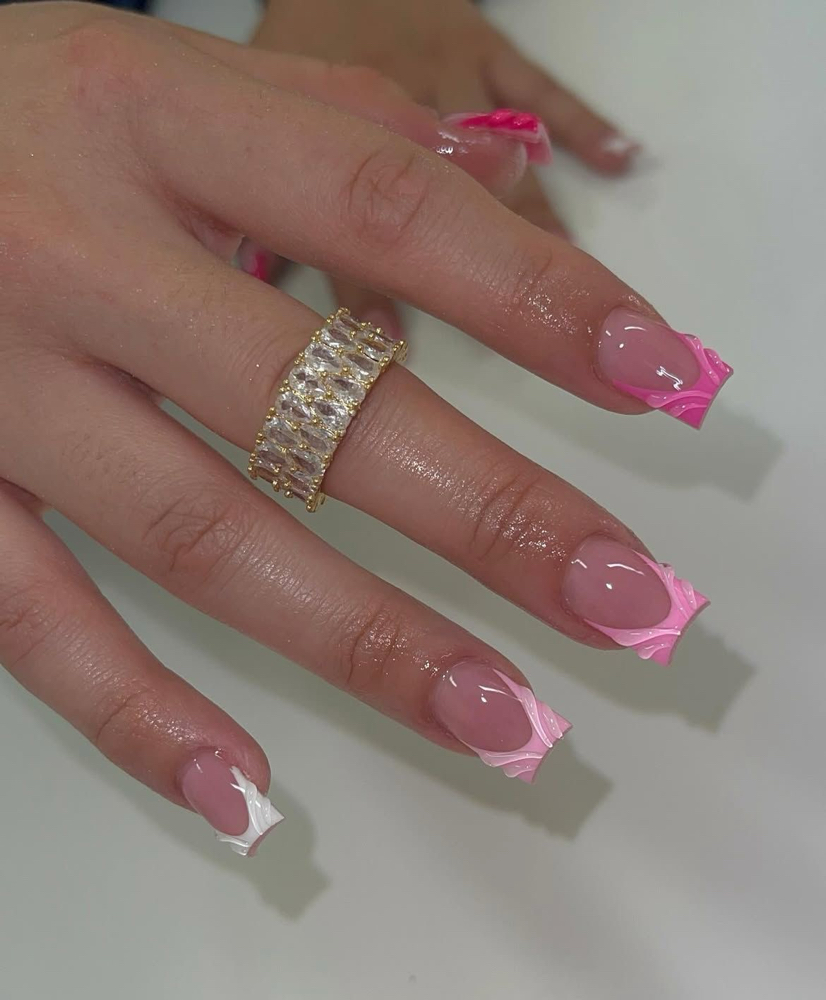 short full set acrylic