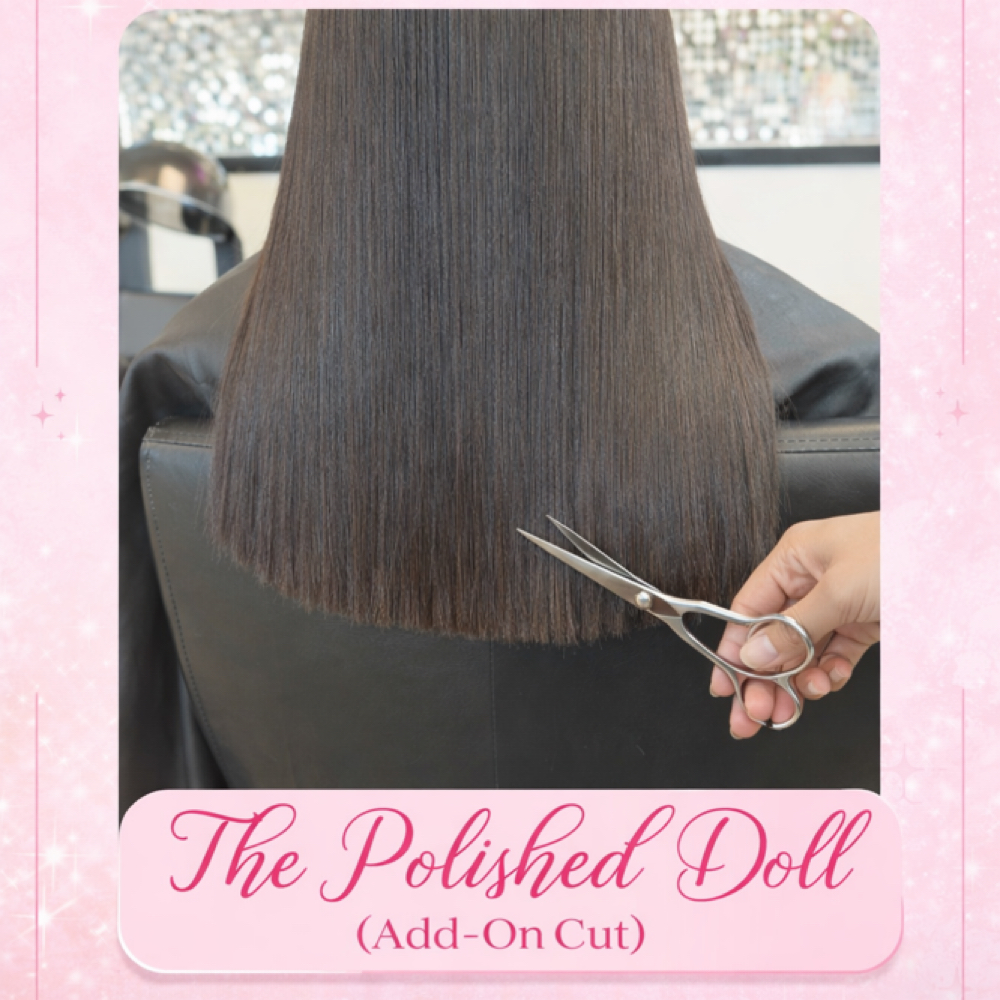 The Polished Doll (Add-On Cut) at Dollhouse Beauty Bar in Dayton, OH