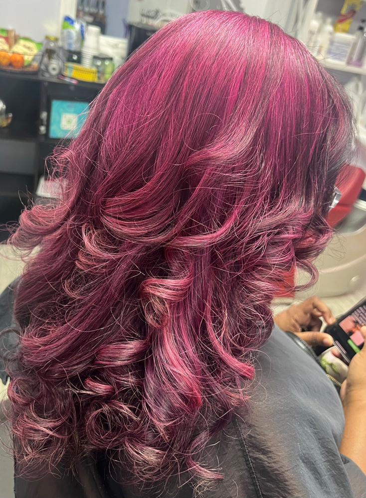 Silk Press, Curl ,Treatment  & Trim