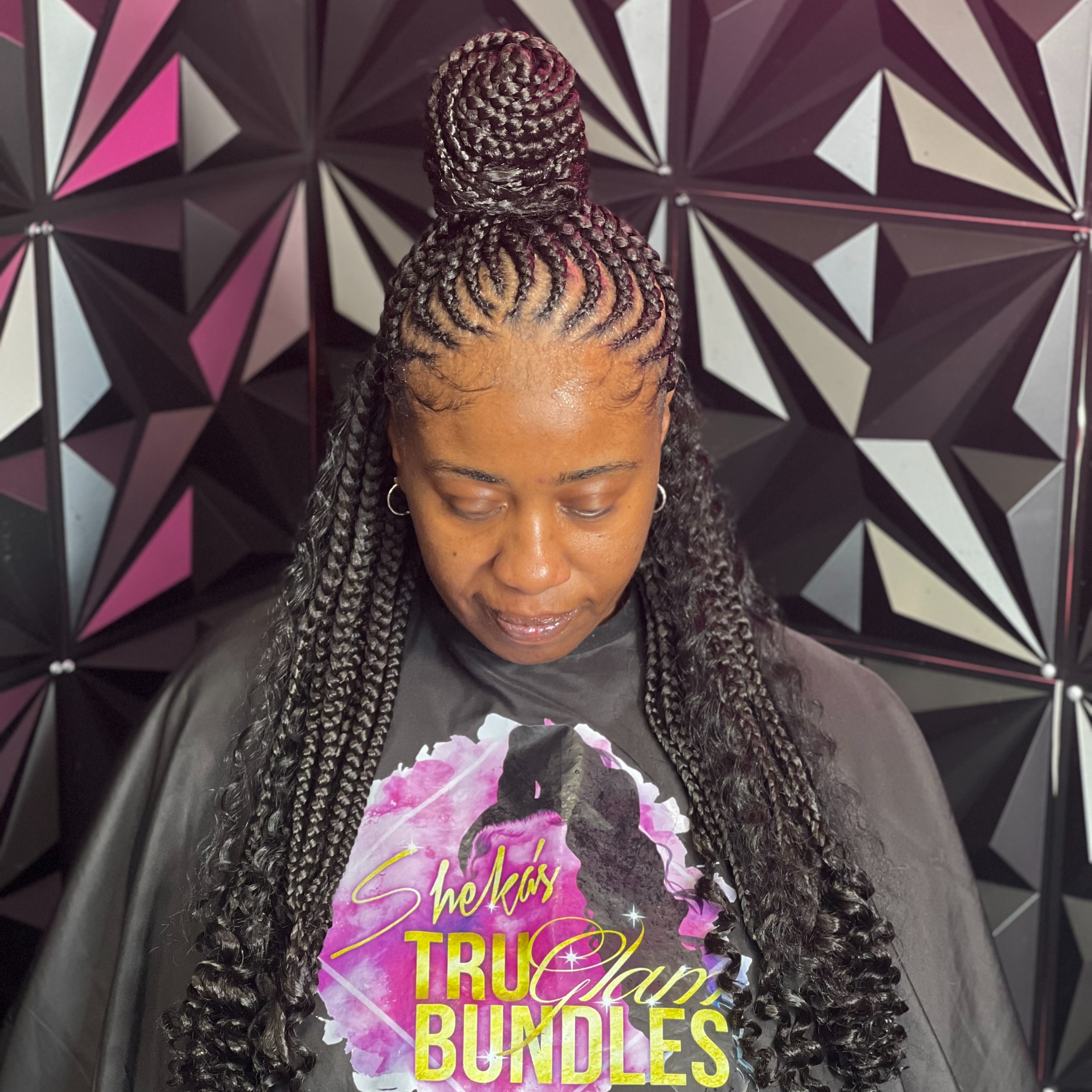 Half Up Half Down at TruGlam Stylist in Winston Salem, NC