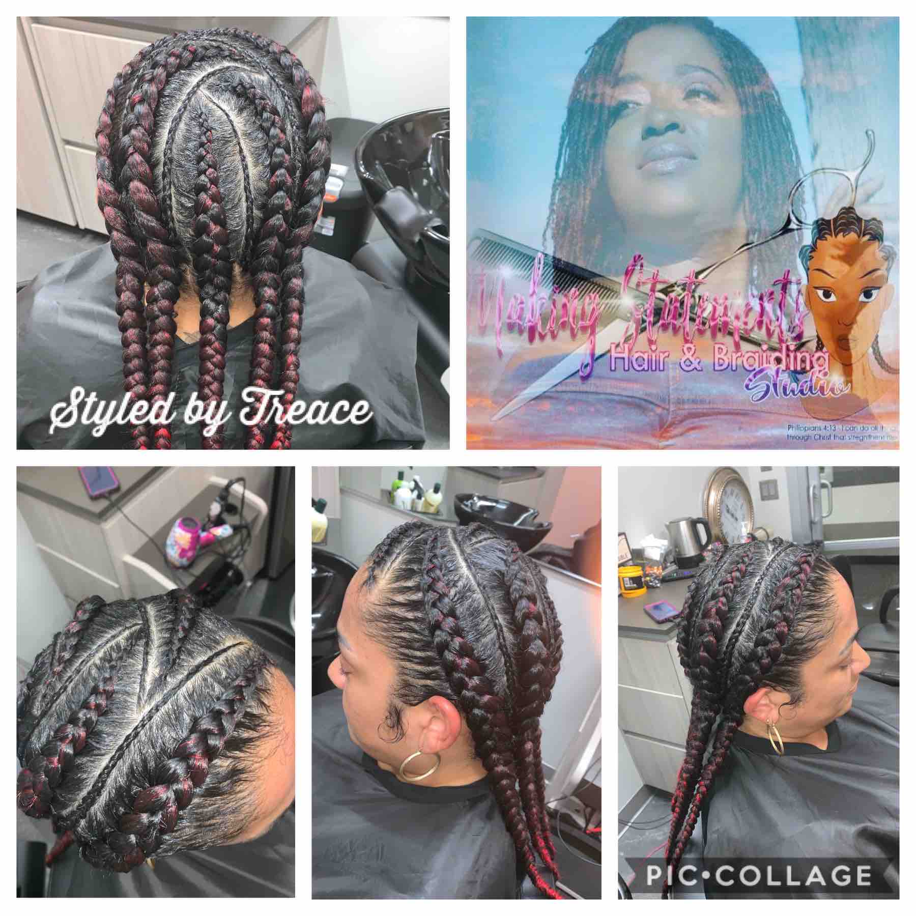 Full Head Feedin Braids