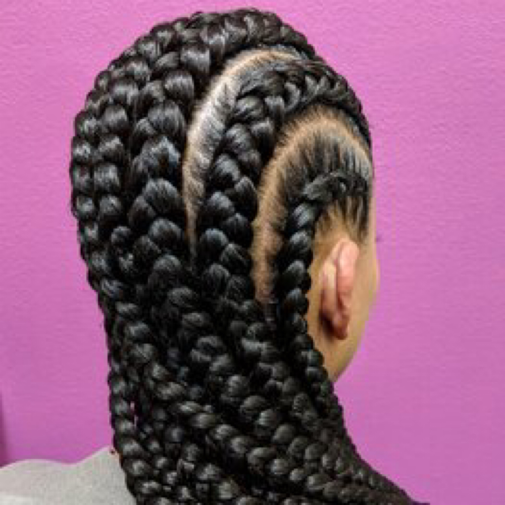 Cornrows at Echelon Beauty and Glam Bar in Dallas, TX