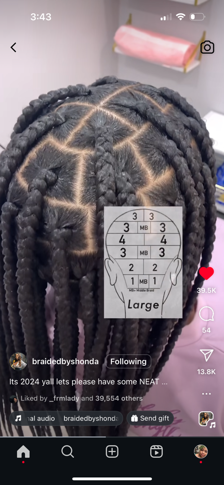 Large Box braids at I Am ME in Colorado Springs, CO