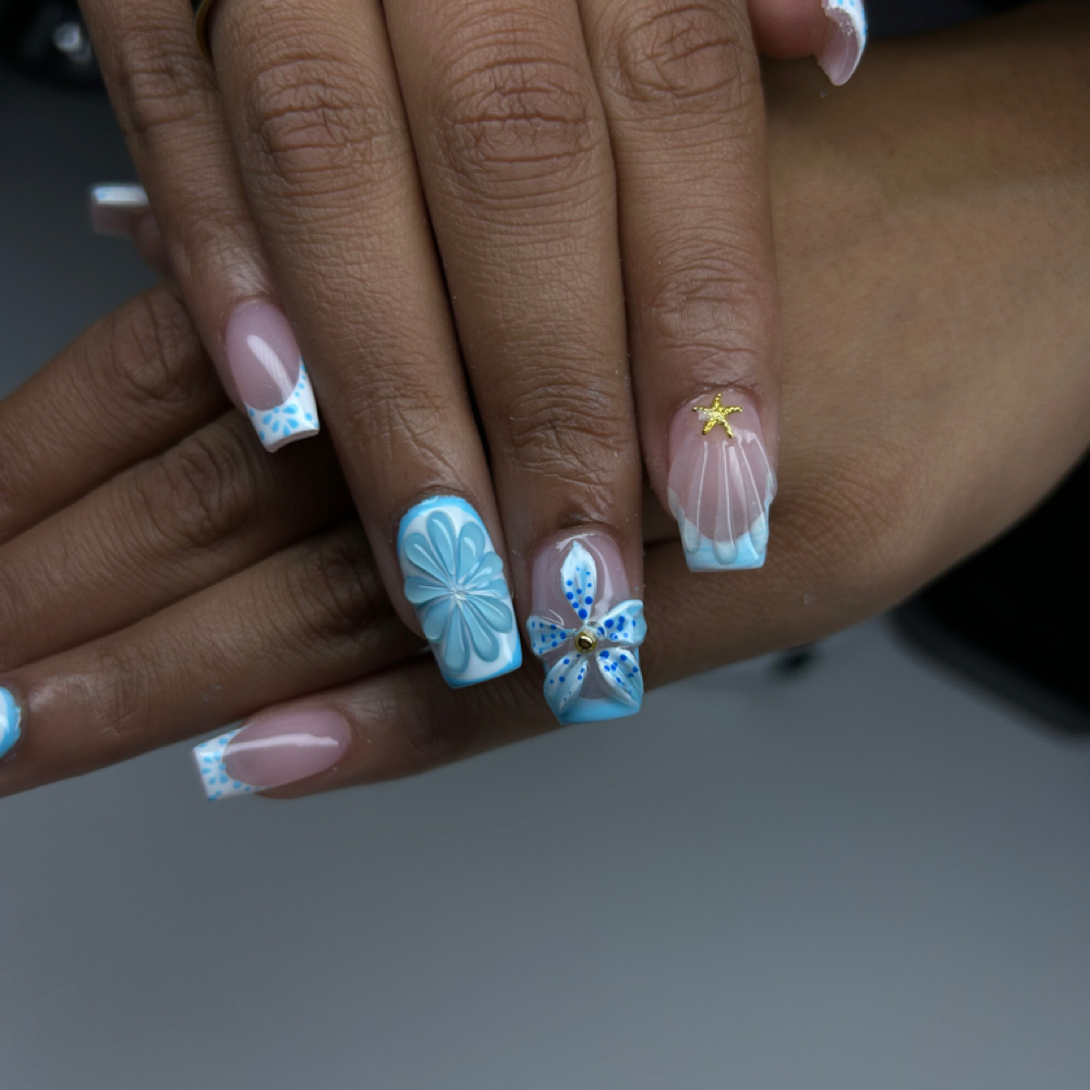 Acrylic Refill & Regular Pedi at SinCityNails in Miami Lakes, FL