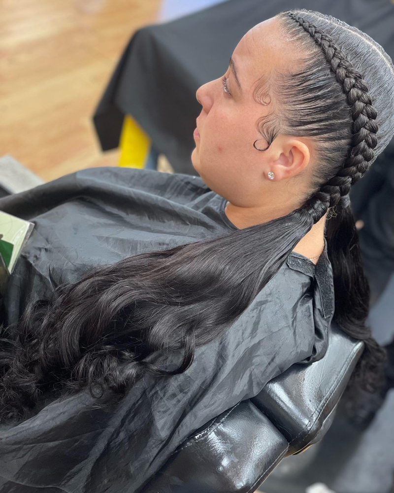 2 Braids With Curly Ends