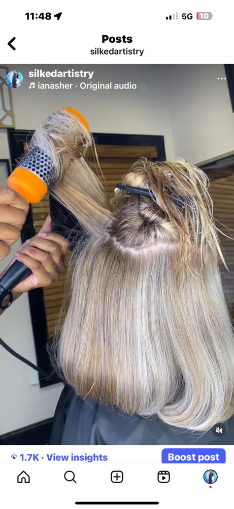 Blowout at Silked Artistry in Westland, MI