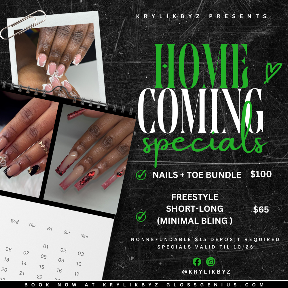 NAIL + TOE BUNDLE 🪩💃🏾