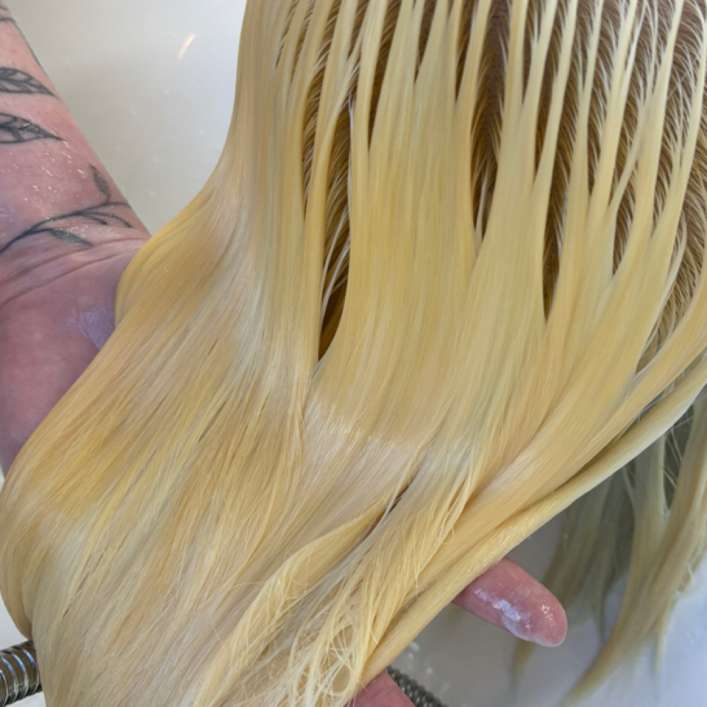 Bleach out at Rad Hair by Sofia in Corona, CA