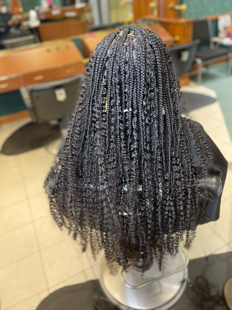 Med-Boho Box Braids