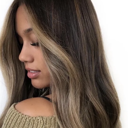 Face Framing Highlights
