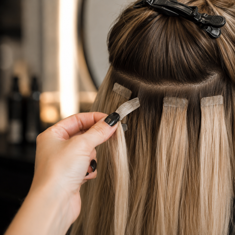 Tape-In Extension Maintenance at The Cult Salon in Taylor, MI