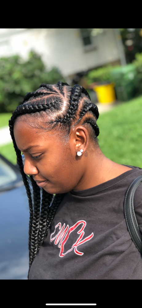 Large Sideways Braids